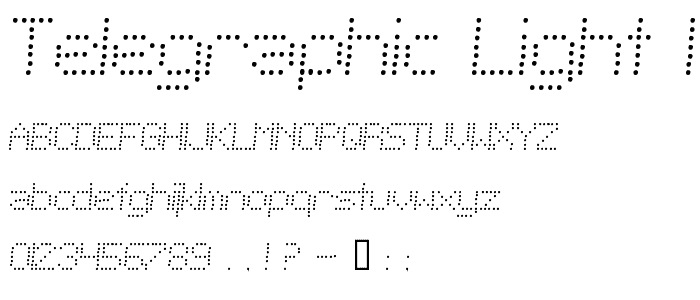 Telegraphic Light Italic font
